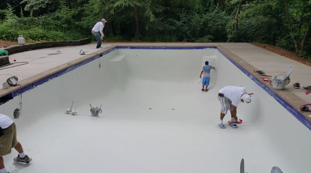 surfacing pool repaired